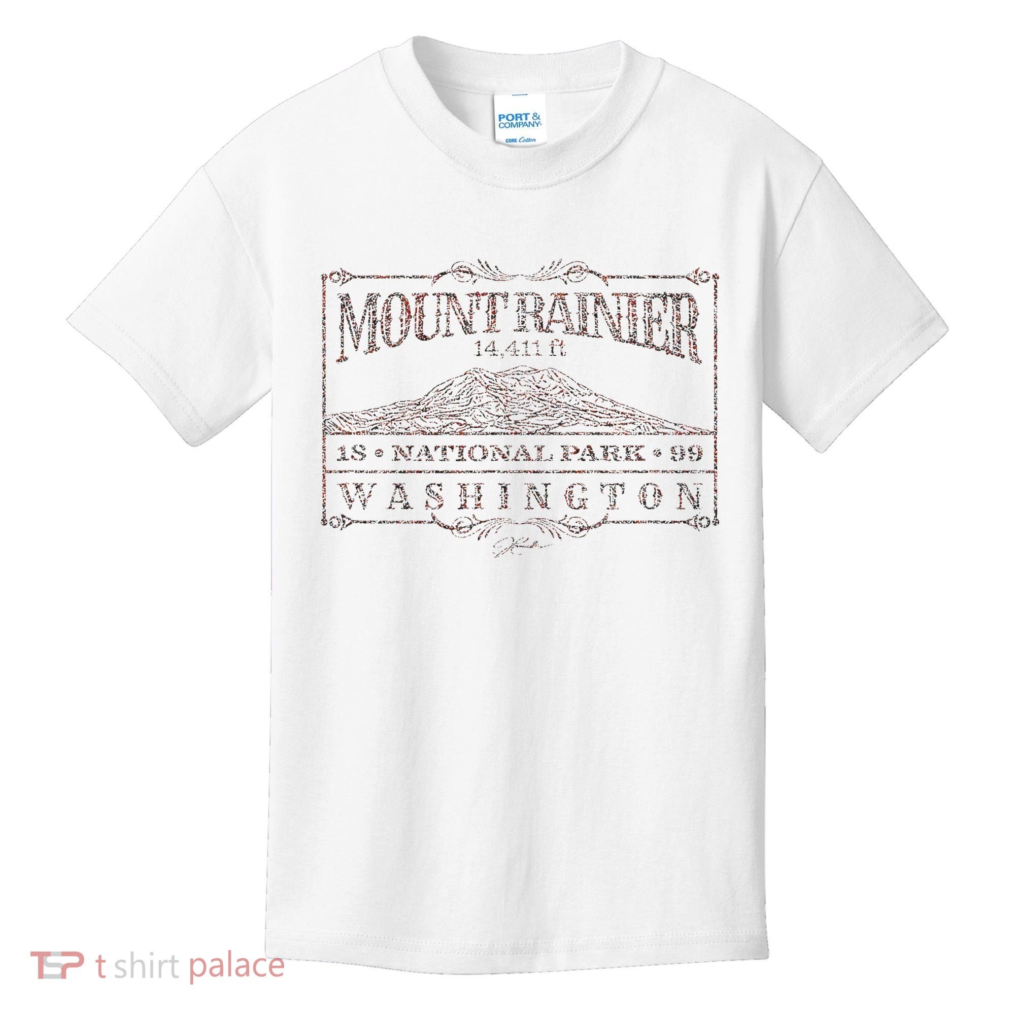 Mount Rainier National Park Kids T-Shirt
