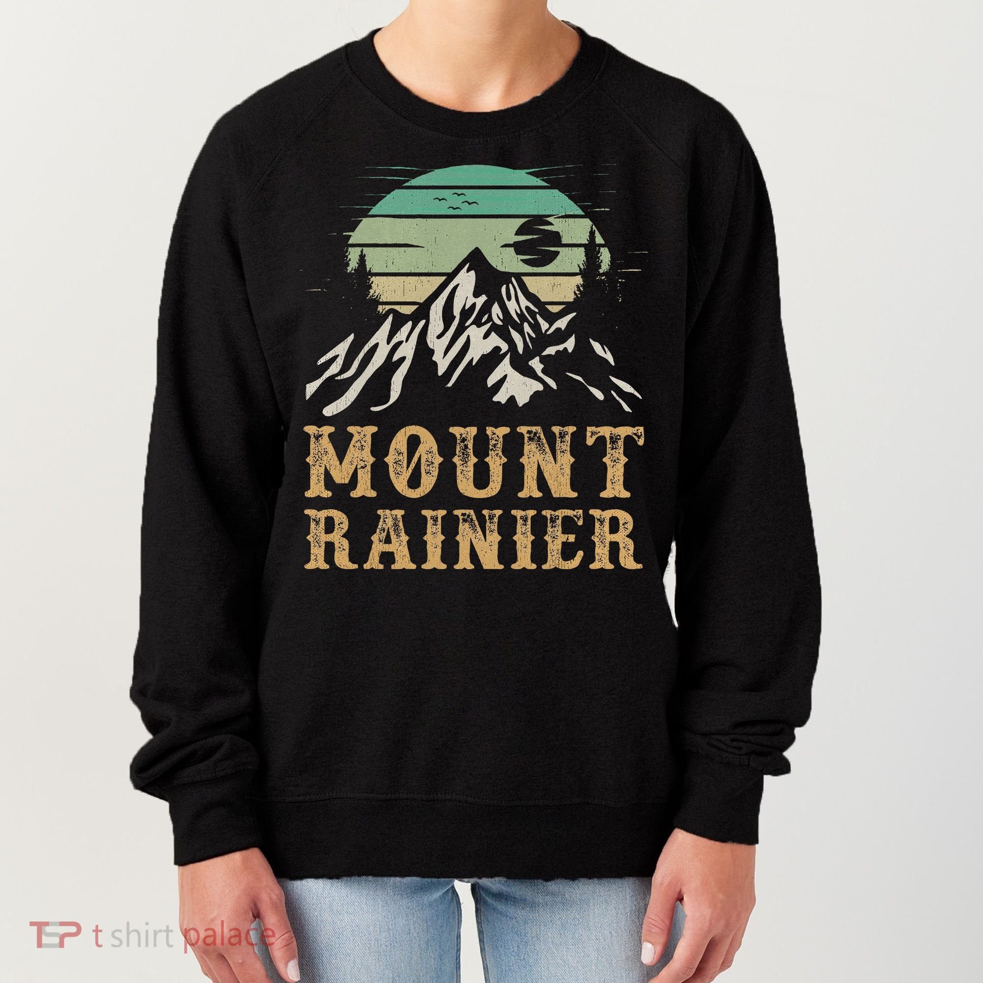 Mount Rainier National Park Merchandise Hiking Mt Rainier Women's Sweatshirt