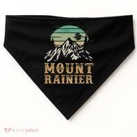 Mount Rainier National Park Merchandise Hiking Mt Rainier USA-Made Doggie Bandana thumb 0