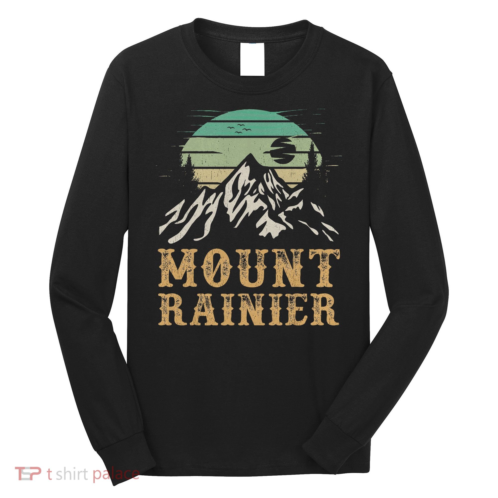 Mount Rainier National Park Merchandise Hiking Mt Rainier Long Sleeve Shirt