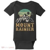 Mount Rainier National Park Merchandise Hiking Mt Rainier Baby Bodysuit thumb 0