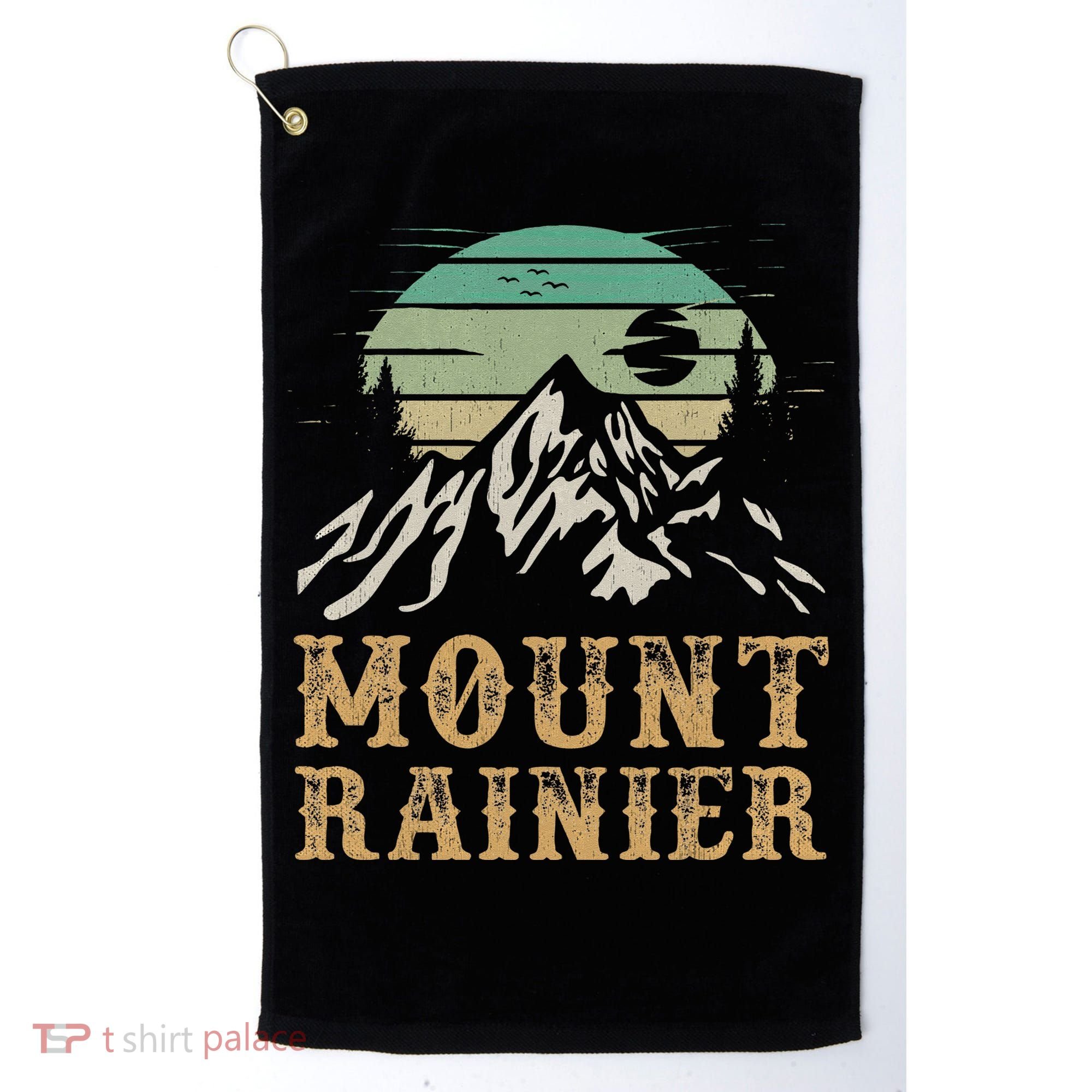 Mount Rainier National Park Merchandise Hiking Mt Rainier Golf Towel