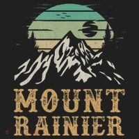 Mount Rainier National Park Merchandise Hiking Mt Rainier Golf Towel thumb 3