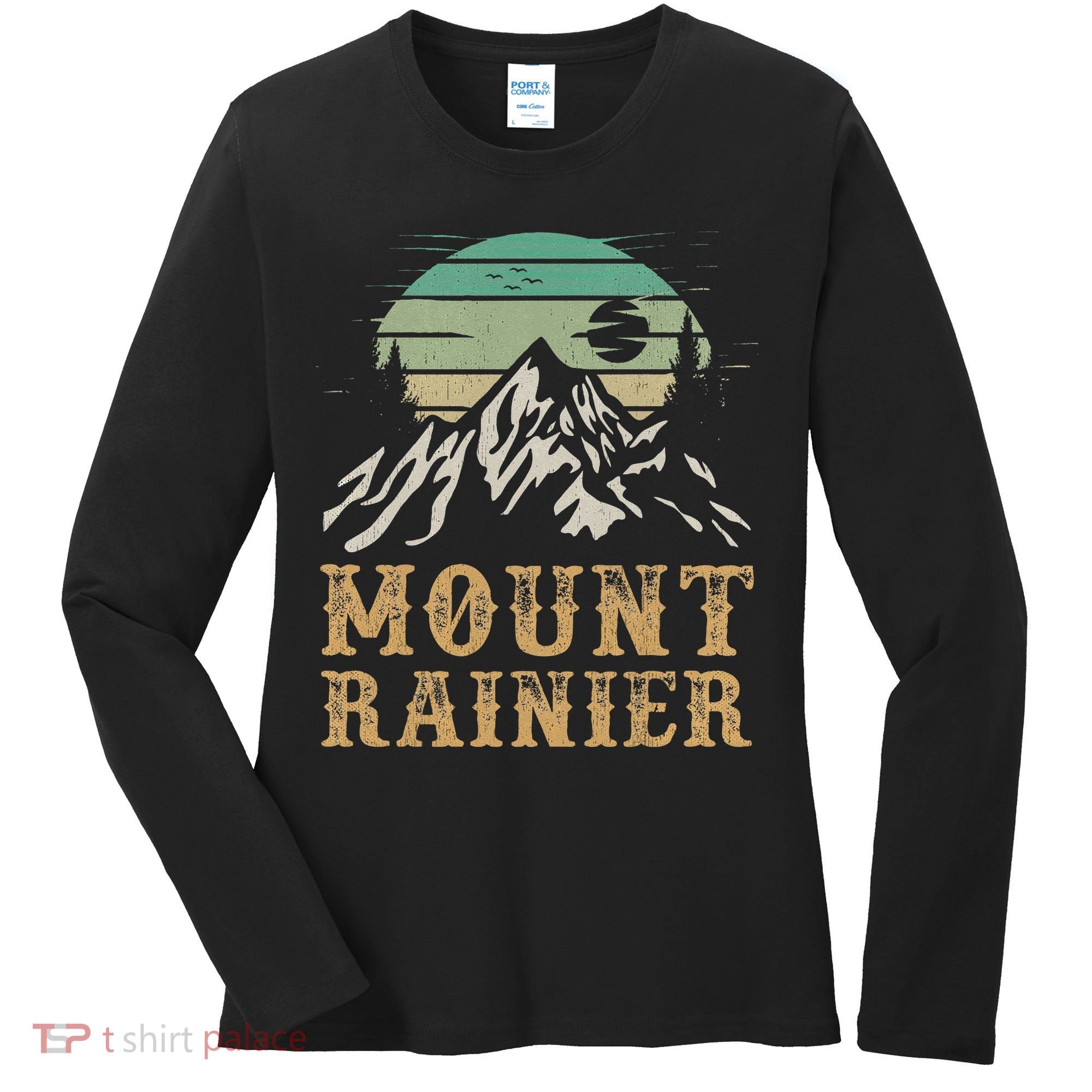 Mount Rainier National Park Merchandise Hiking Mt Rainier Women's Long Sleeve Shirt