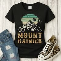 Mount Rainier National Park Merchandise Hiking Mt Rainier Women's T-Shirt thumb 3