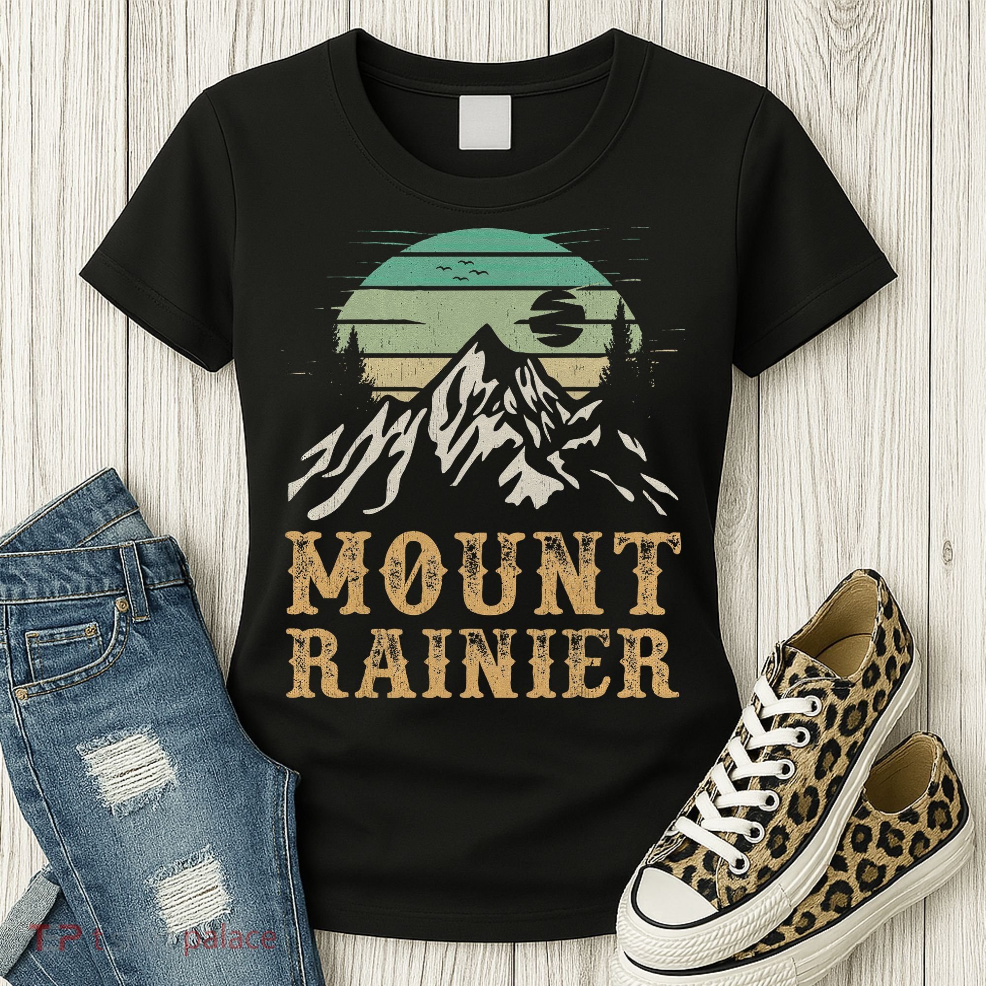 Mount Rainier National Park Merchandise Hiking Mt Rainier Women's T-Shirt
