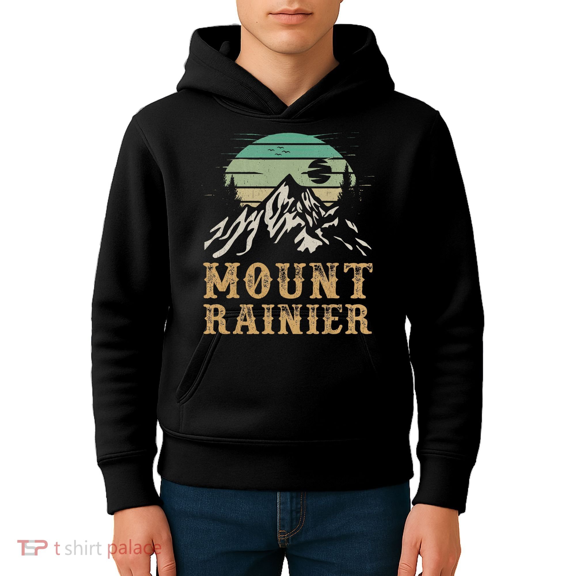 Mount Rainier National Park Merchandise Hiking Mt Rainier Kids Hoodie