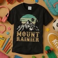 Mount Rainier National Park Merchandise Hiking Mt Rainier Kids T-Shirt thumb 3