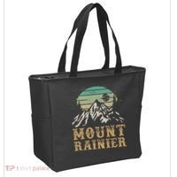 Mount Rainier National Park Merchandise Hiking Mt Rainier Tote Bag thumb 2