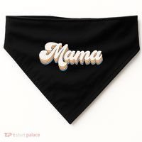 Mama Retro New Mom Funny Gift USA-Made Doggie Bandana thumb 0
