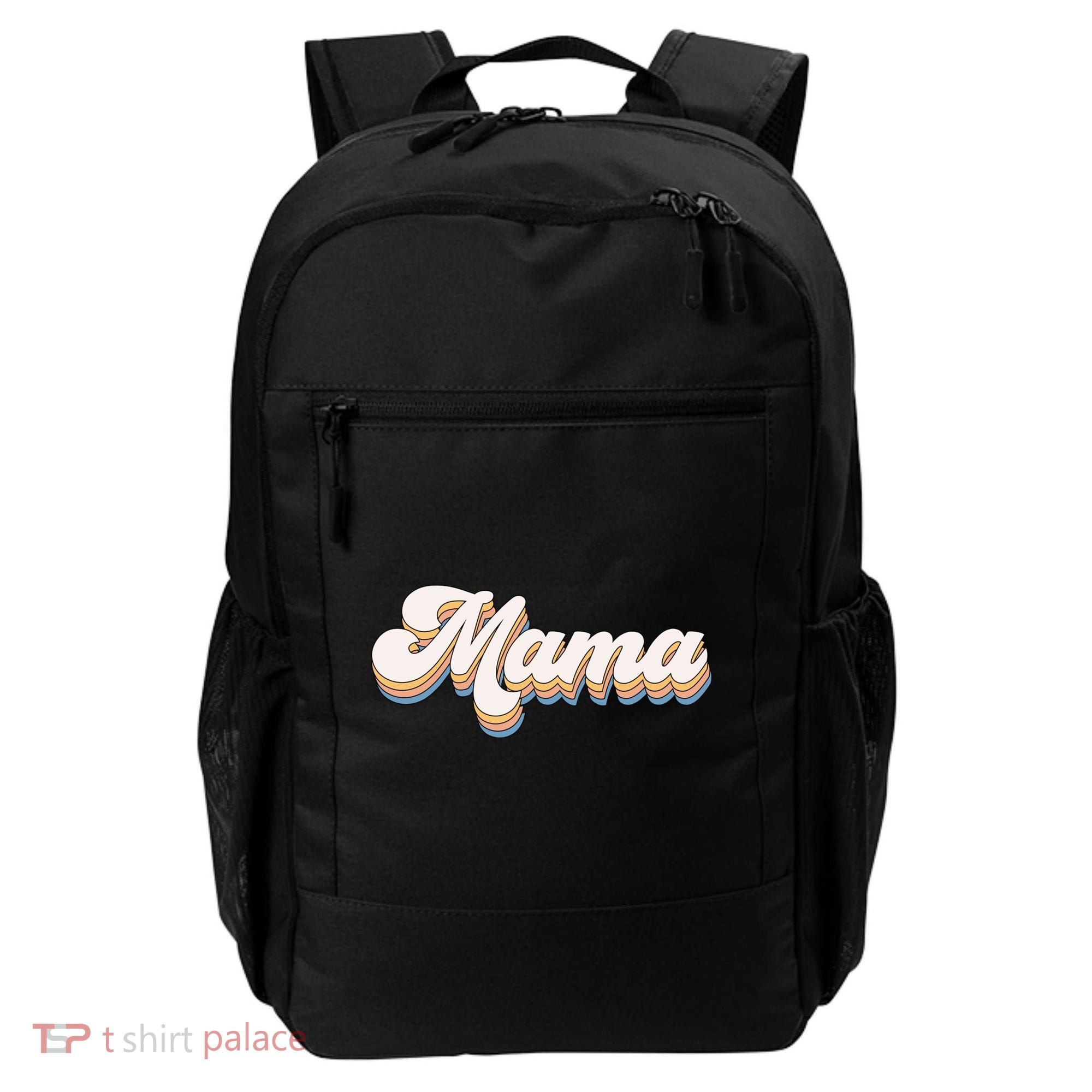 Mama Retro New Mom Funny Gift Backpack