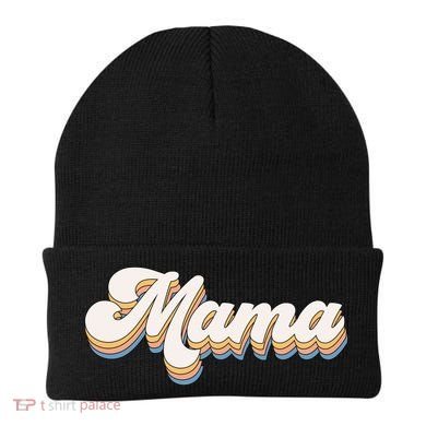 Mama Retro New Mom Funny Gift Beanie