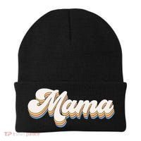 Mama Retro New Mom Funny Gift Beanie thumb 0