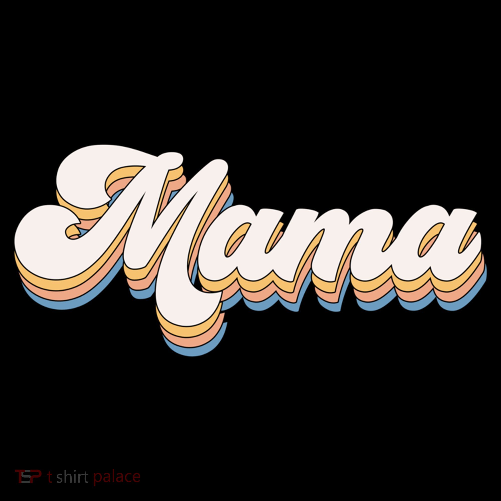 Mama Retro New Mom Funny Gift Women's Hoodie