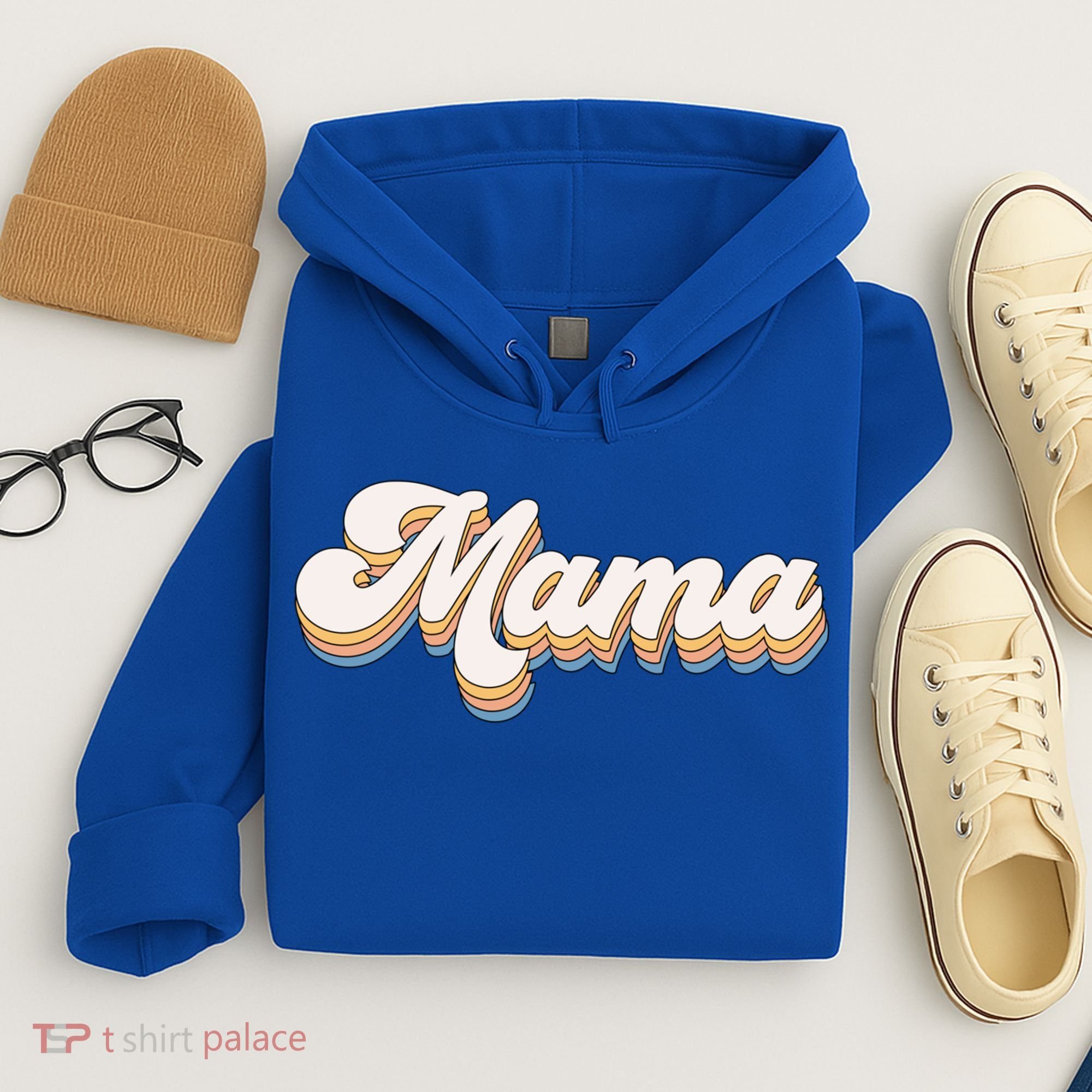 Mama Retro New Mom Funny Gift Hoodie