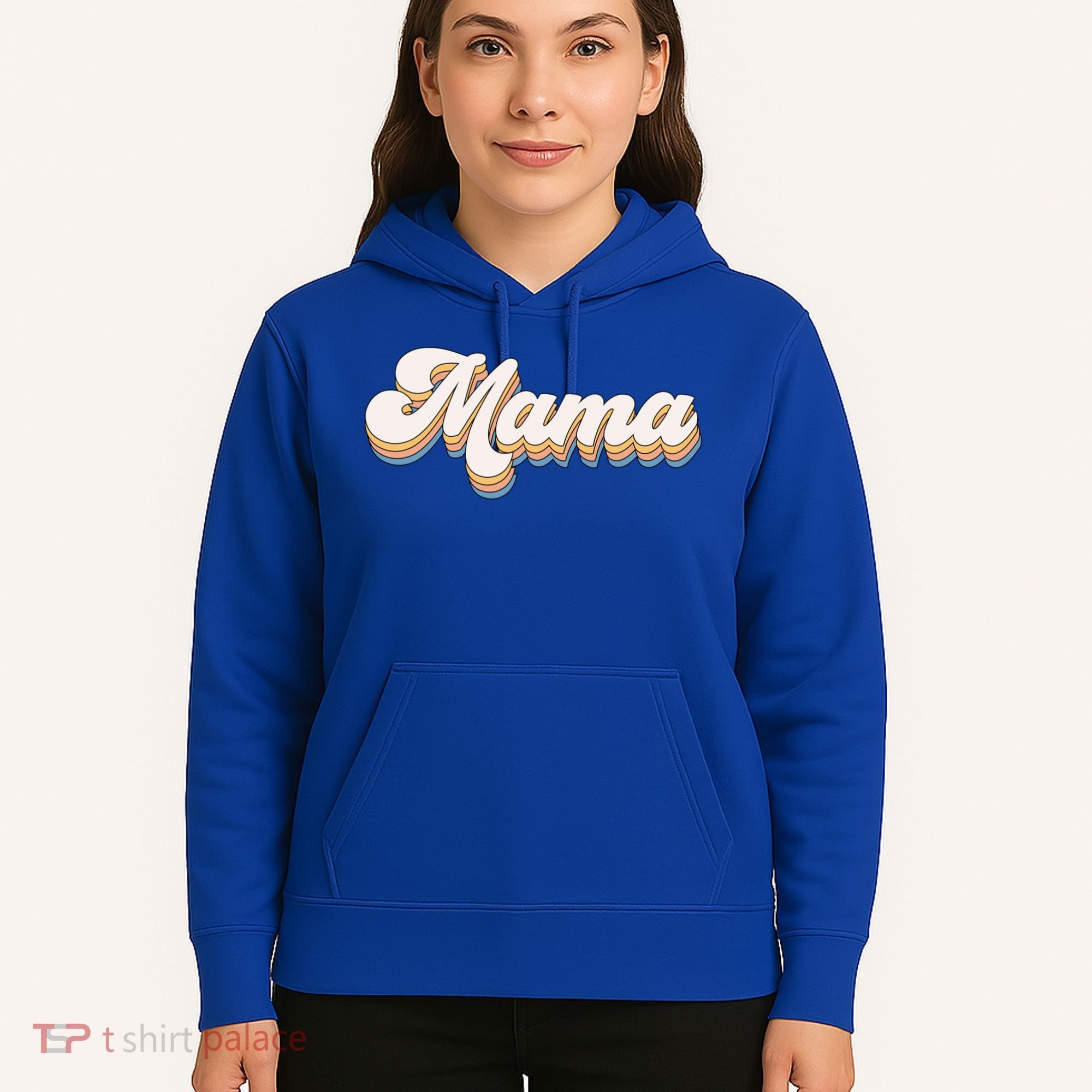 Mama Retro New Mom Funny Gift Hoodie