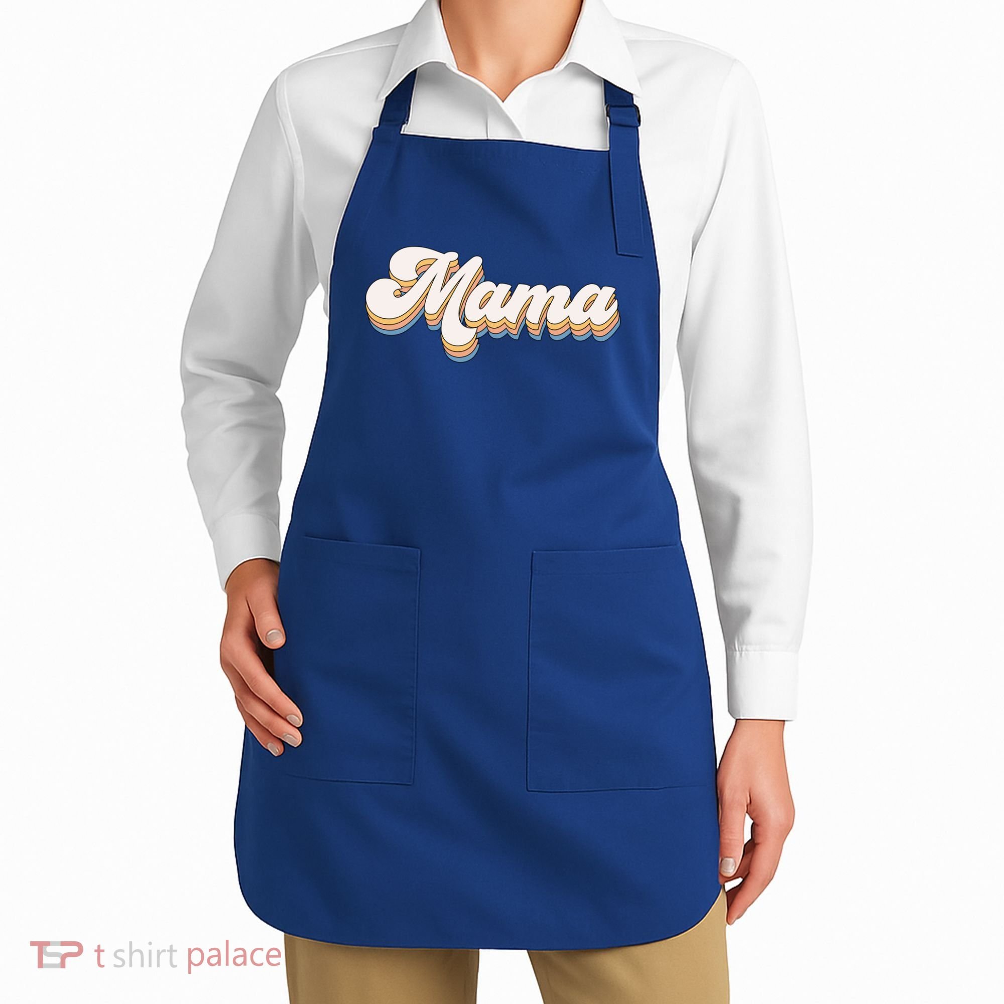 Mama Retro New Mom Funny Gift Apron