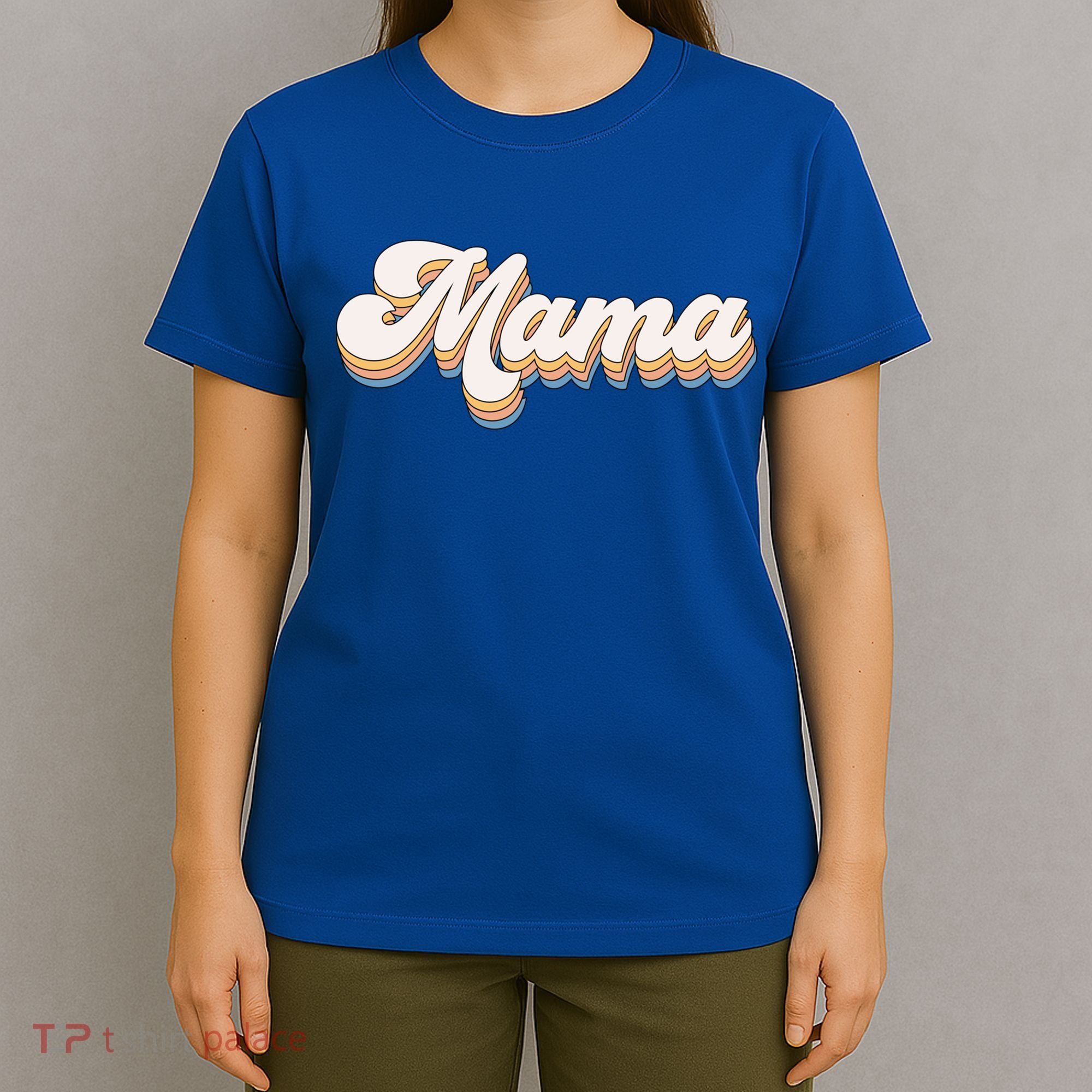 Mama Retro New Mom Funny Gift T-Shirt