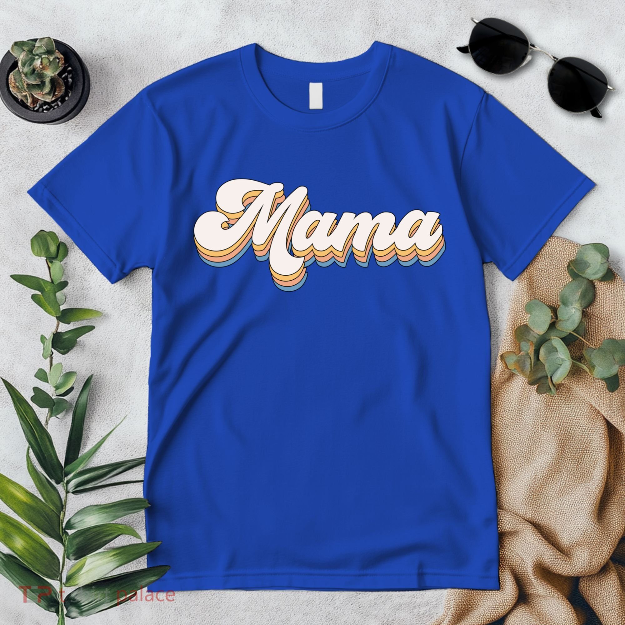 Mama Retro New Mom Funny Gift Premium T-Shirt