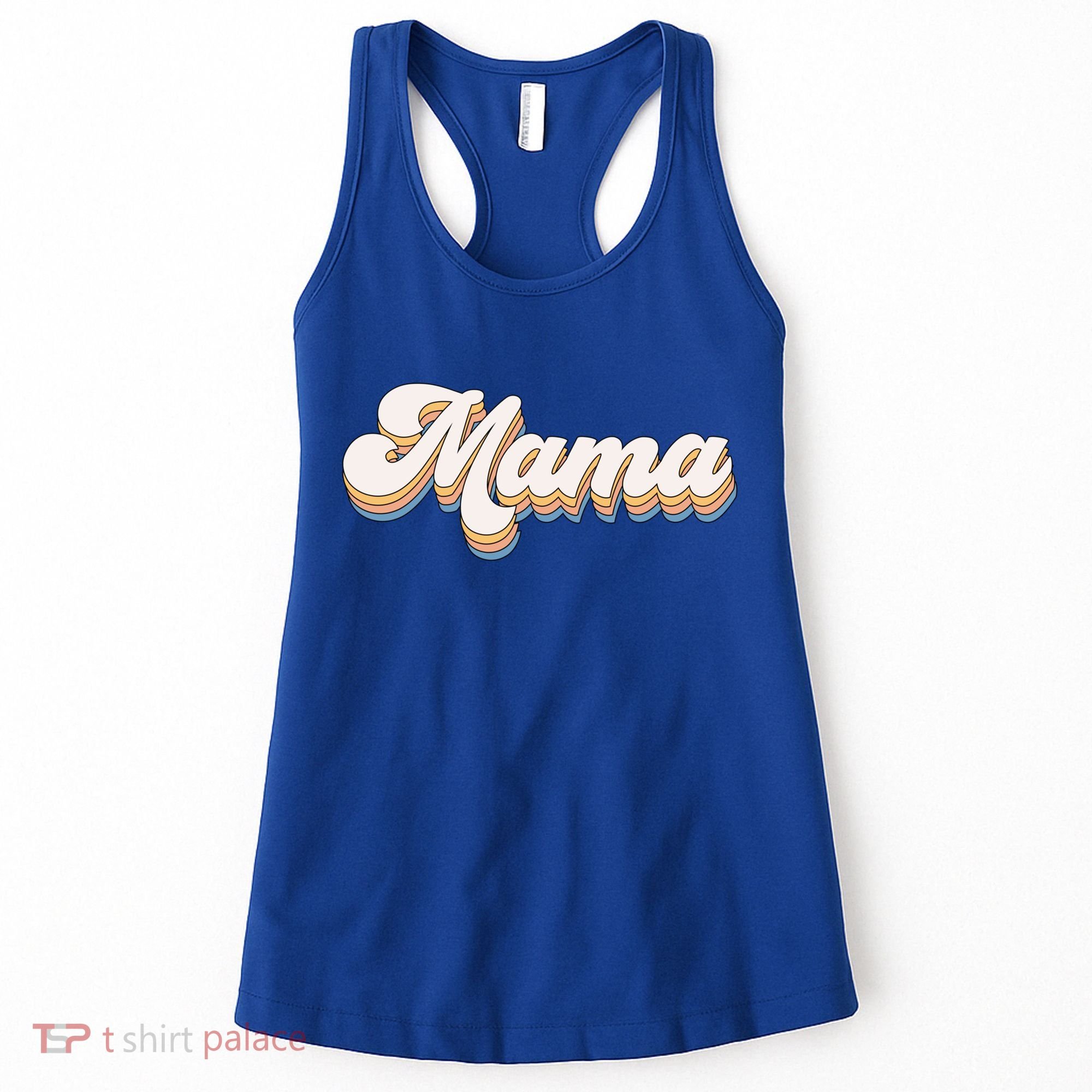 Mama Retro New Mom Funny Gift Women's Tank Top