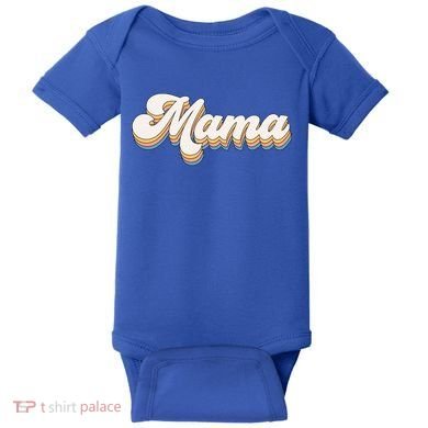 Mama Retro New Mom Funny Gift Baby Bodysuit