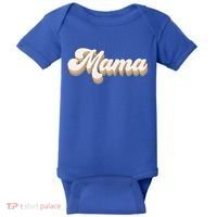 Mama Retro New Mom Funny Gift Baby Bodysuit thumb 0