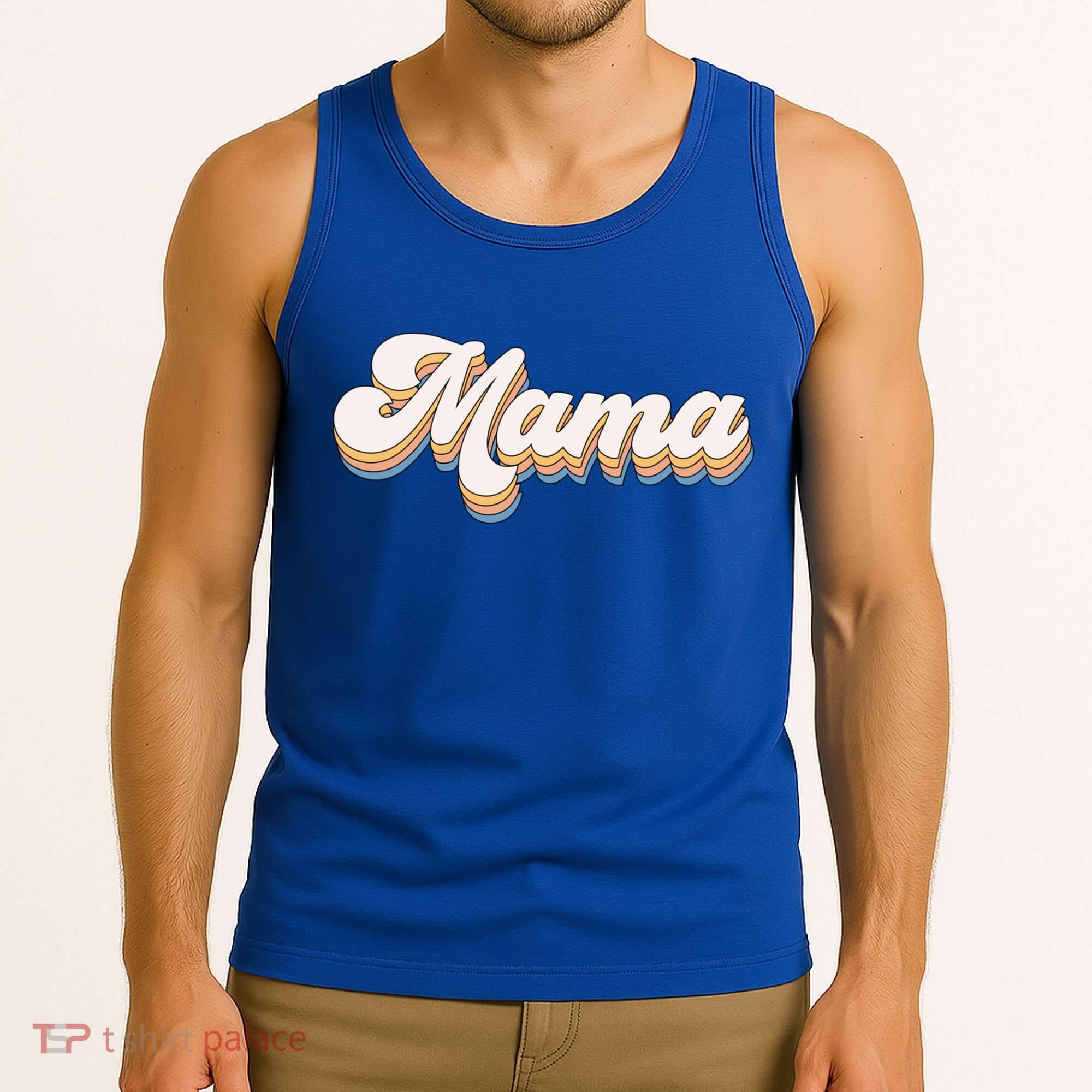 Mama Retro New Mom Funny Gift Tank Top