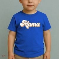 Mama Retro New Mom Funny Gift Toddler T-Shirt thumb 2
