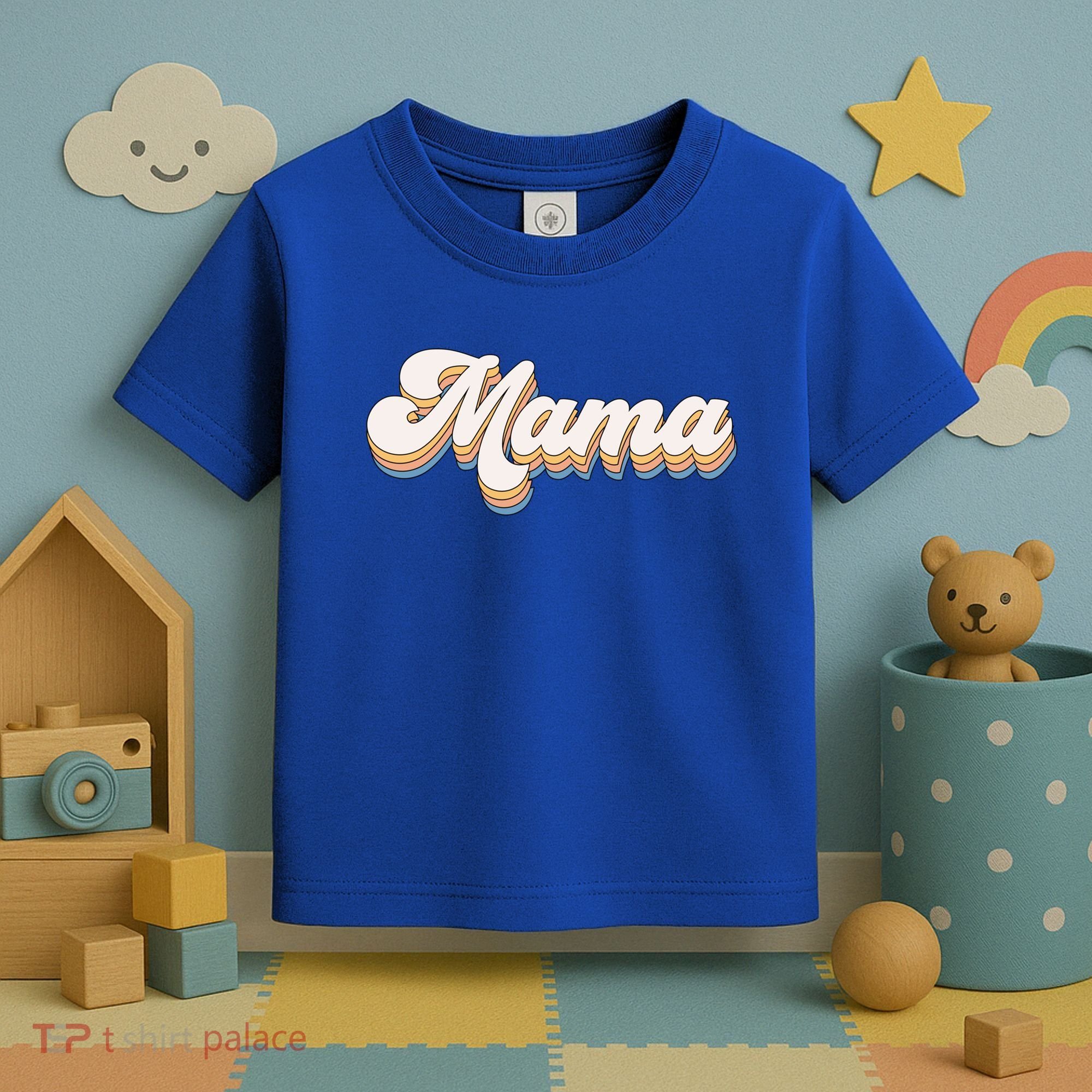 Mama Retro New Mom Funny Gift Toddler T-Shirt