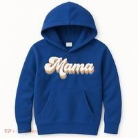 Mama Retro New Mom Funny Gift Kids Hoodie thumb 0
