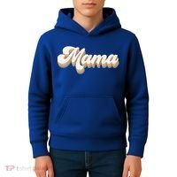 Mama Retro New Mom Funny Gift Kids Hoodie thumb 4