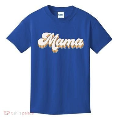 Mama Retro New Mom Funny Gift Kids T-Shirt