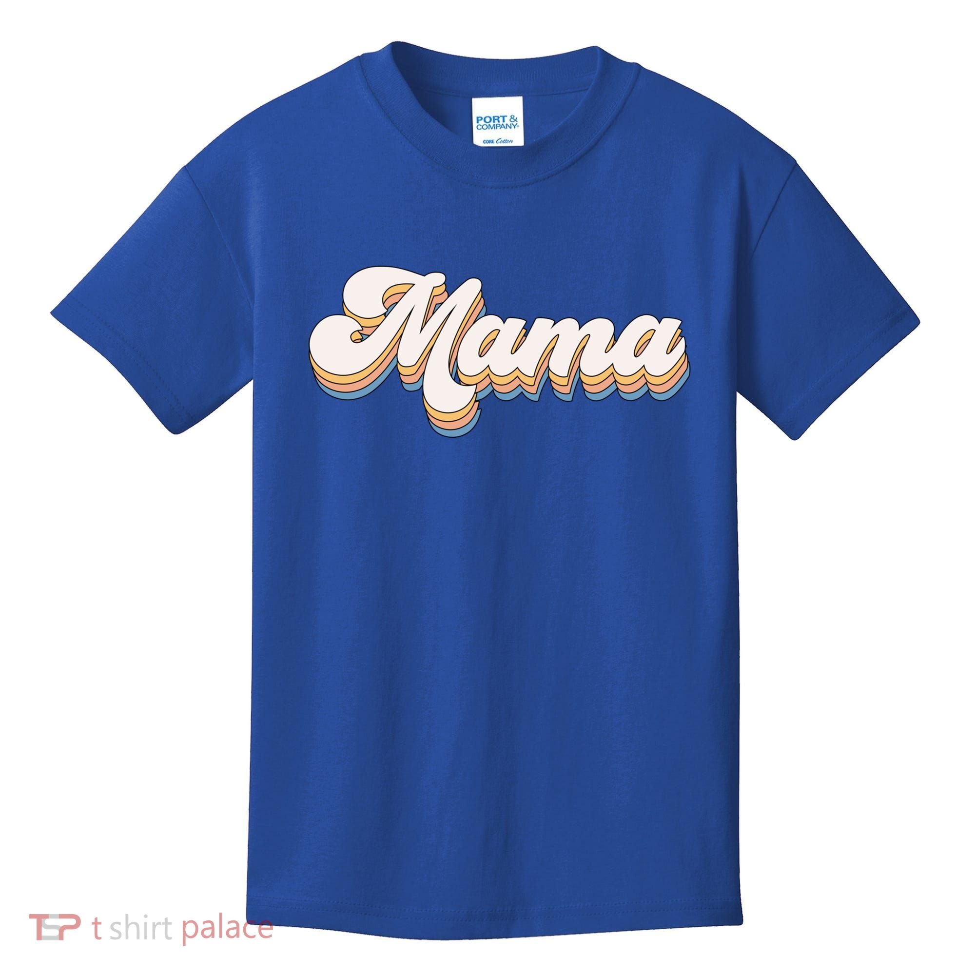 Mama Retro New Mom Funny Gift Kids T-Shirt