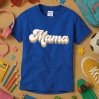 Mama Retro New Mom Funny Gift Kids T-Shirt thumb 3