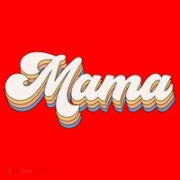 Mama Retro New Mom Funny Gift Santa Hat thumb 1