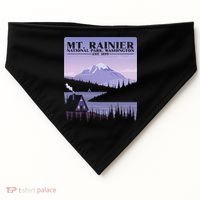MT. Rainier National Park Hiking Vacation USA-Made Doggie Bandana thumb 0