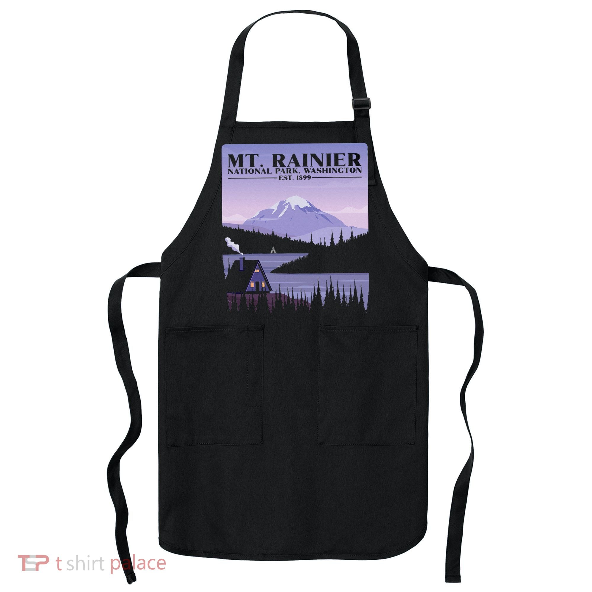MT. Rainier National Park Hiking Vacation Apron