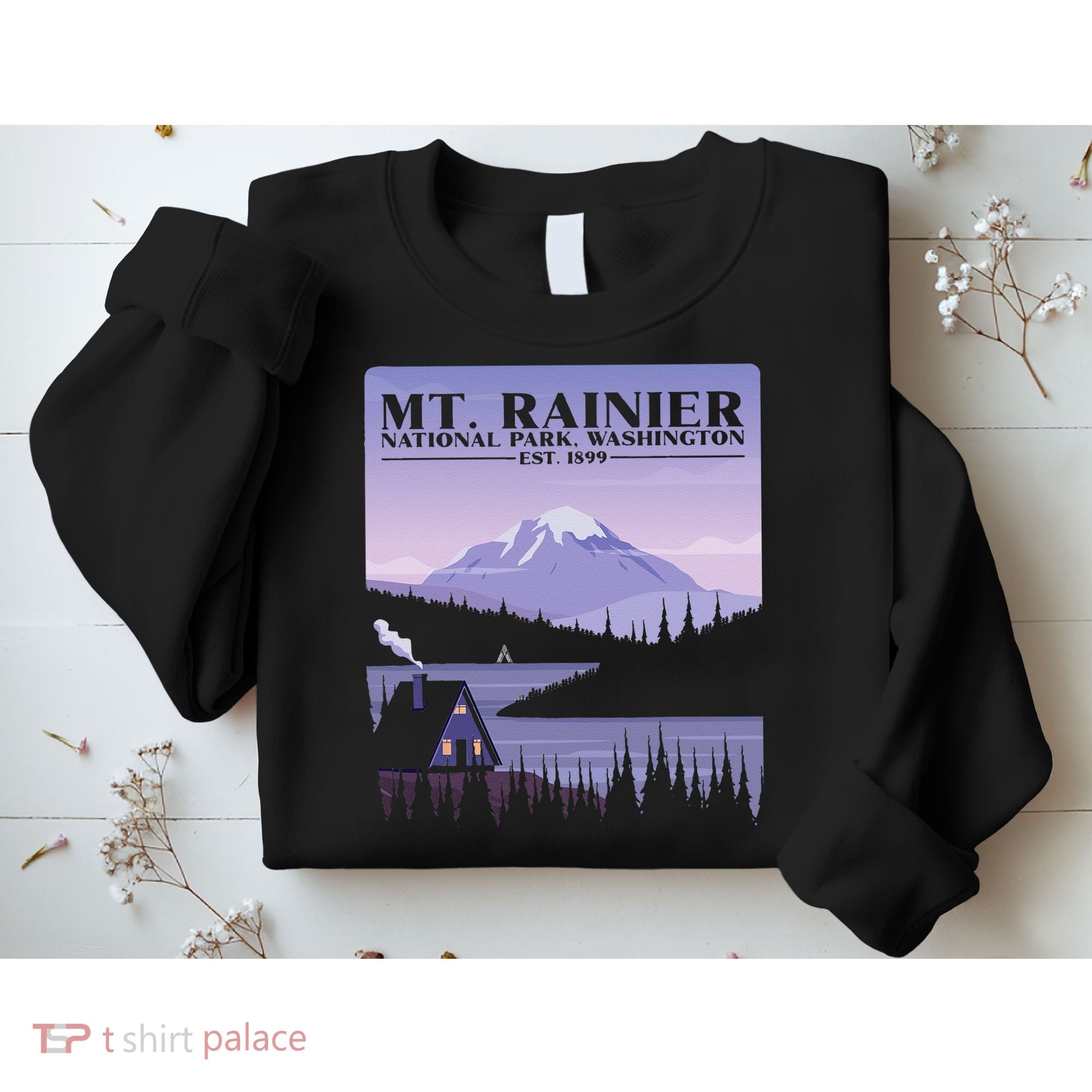 MT. Rainier National Park Hiking Vacation Sweatshirt