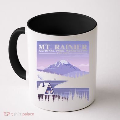 MT. Rainier National Park Hiking Vacation Coffee Mug