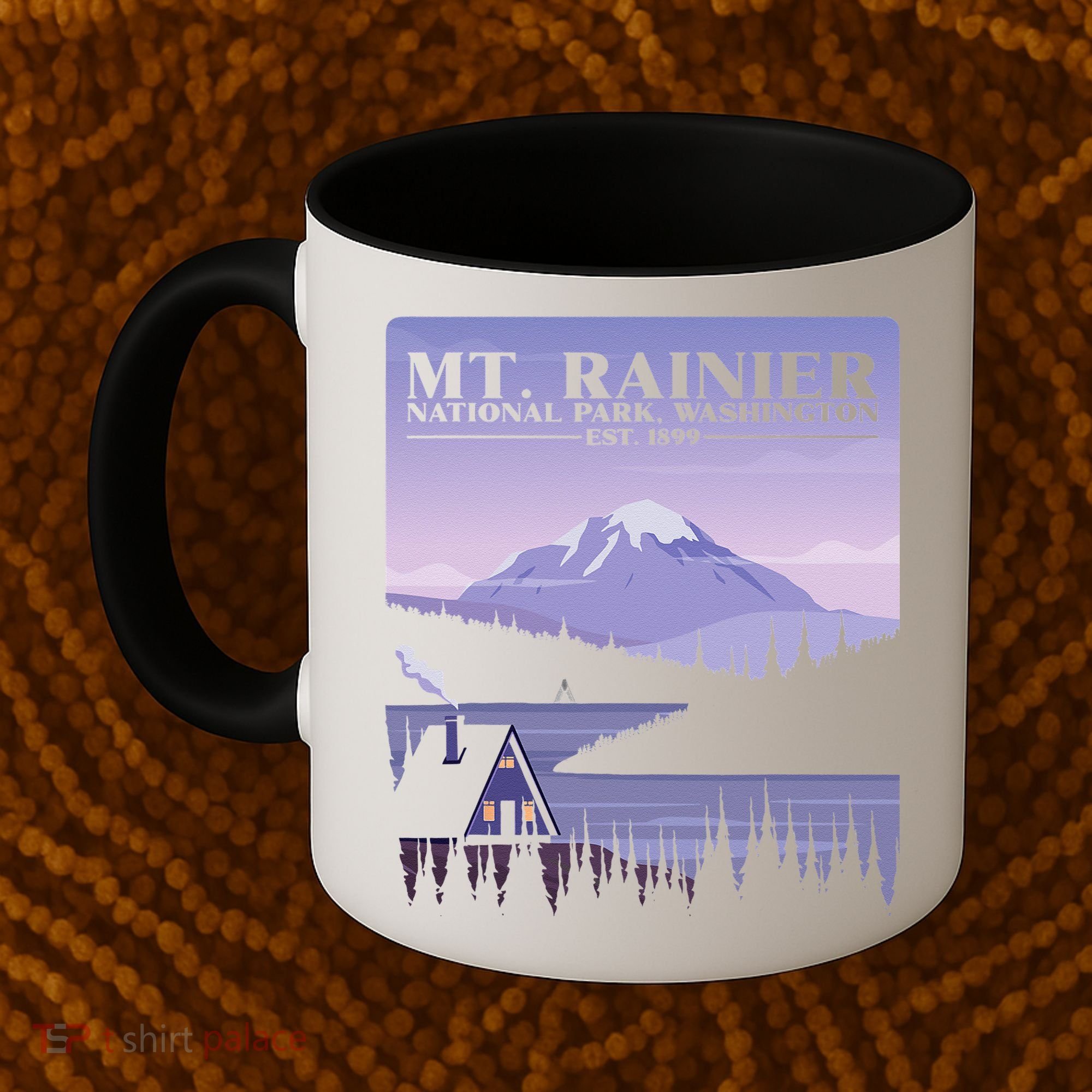 MT. Rainier National Park Hiking Vacation Coffee Mug