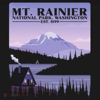 MT. Rainier National Park Hiking Vacation Mousepad thumb 1