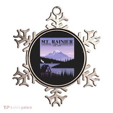 MT. Rainier National Park Hiking Vacation Ornament