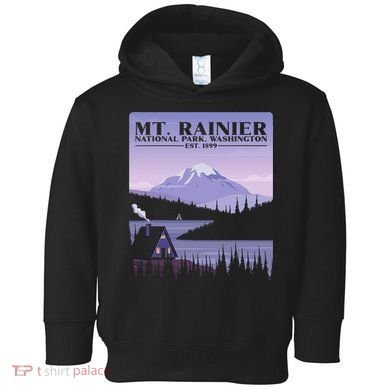 MT. Rainier National Park Hiking Vacation Toddler Hoodie