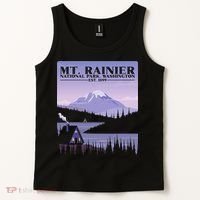 MT. Rainier National Park Hiking Vacation Tank Top thumb 2
