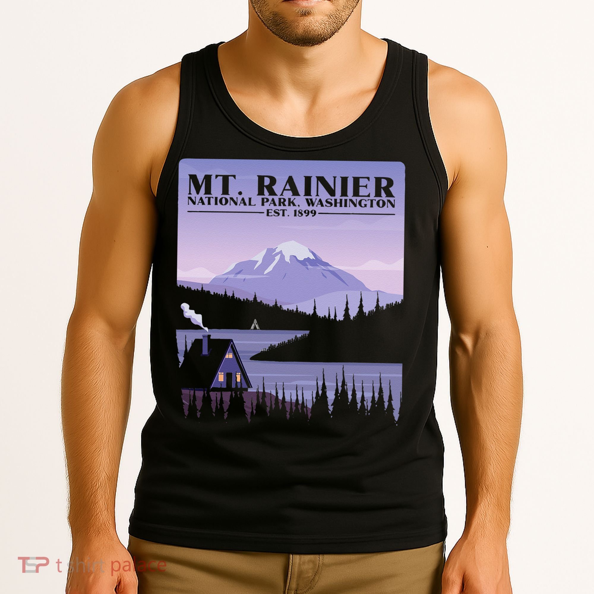 MT. Rainier National Park Hiking Vacation Tank Top