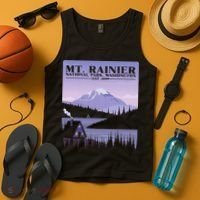 MT. Rainier National Park Hiking Vacation Tank Top thumb 4