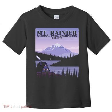 MT. Rainier National Park Hiking Vacation Toddler T-Shirt