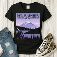 MT. Rainier National Park Hiking Vacation Women's T-Shirt thumb 3