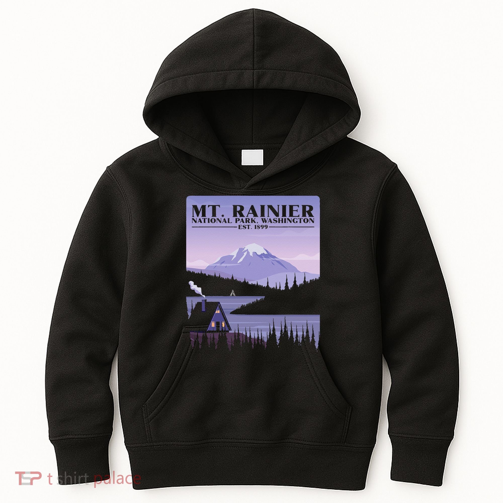 MT. Rainier National Park Hiking Vacation Kids Hoodie