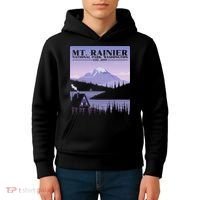 MT. Rainier National Park Hiking Vacation Kids Hoodie thumb 4